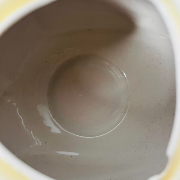 Vintage Coorsite  TeaPot Lid # 902 Pale Yellow 16oz. Glaze Art Deco Shape Swirls - Picture 7 of 13